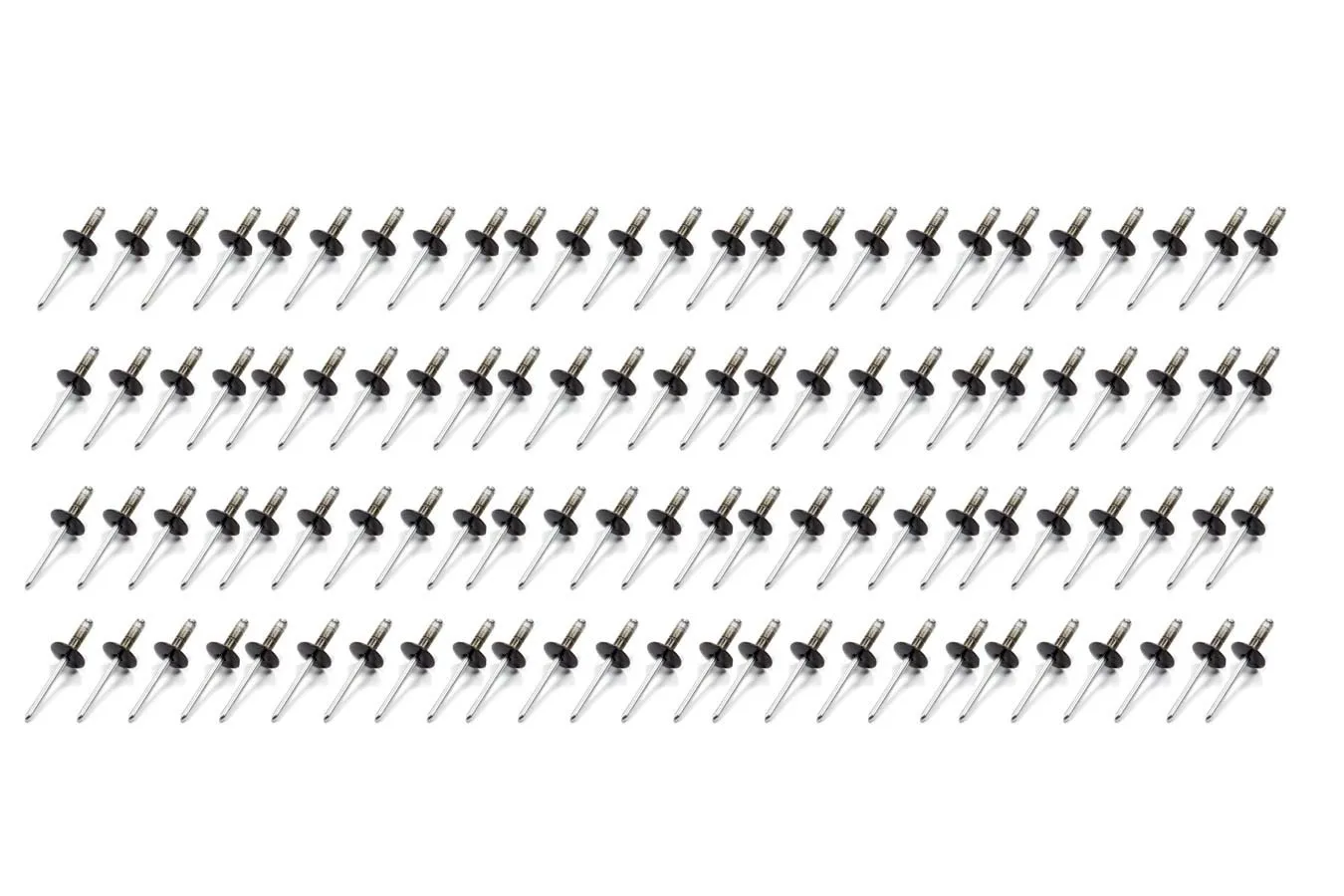 FIVESTAR Lrg Hd Rivet Black Multi -grip 100pk 814B-100L