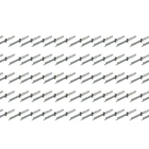 FIVESTAR Small Head Rivet Silver 100pc 3/16in Long Shank 816A-100S