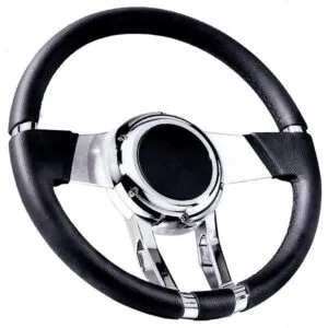 FLAMING RIVER WaterFall Steering Wheel Black FR20150
