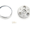 FLAMING RIVER Horn Button 3 Bolt Mill Polished FR20175HNPL