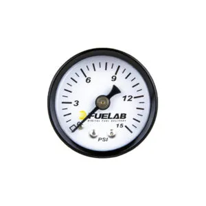 FUELAB FUEL SYSTEMS Fuel Pressure Gauge Carb 0-15psi 71502