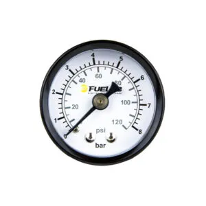FUELAB FUEL SYSTEMS Fuel Pressure Gauge EFI 0-120psi bar & psi 71511
