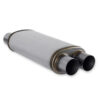 FLOWMASTER Muffler 3-1/2 Inlet 2-1/ 2 Dual Outlet 72469