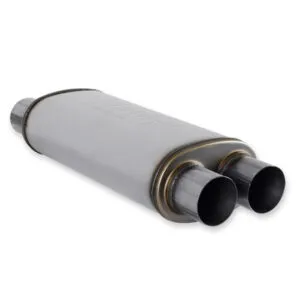FLOWMASTER Muffler 3-1/2 Inlet 2-1/ 2 Dual Outlet 72469