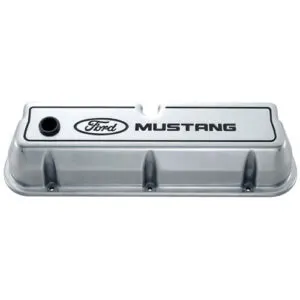 FORD Die Cast Alm Valve Cover Set w/Mustang Logo 302-030