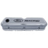 FORD Chrome Steel Valve Cover Set w/Ford Racing Logo 302-071