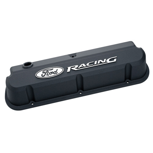 FORD Slant Edge Valve Cover Set w/Ford Racing Logo 302-135