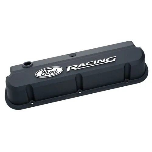 FORD Slant Edge Valve Cover Set w/Ford Racing Logo 302-135