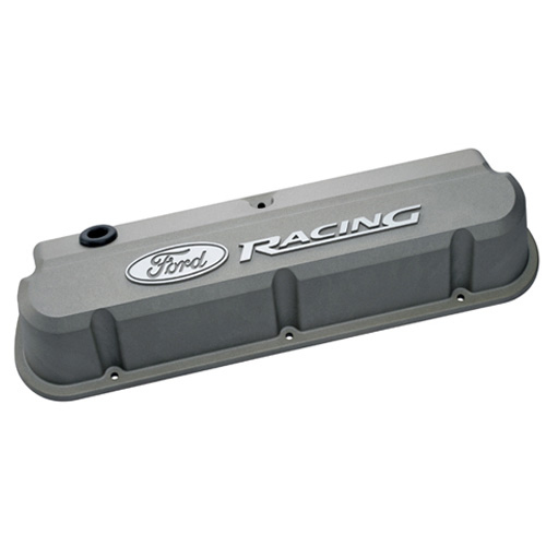 FORD Slant Edge Valve Cover Set w/Ford Racing Logo 302-137