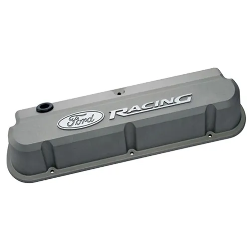 FORD Slant Edge Valve Cover Set w/Ford Racing Logo 302-137