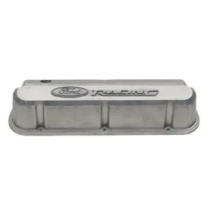 FORD Slant Edge Valve Cover Set w/Ford Racing Logo 302-146