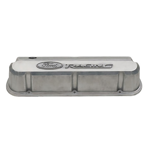 FORD Slant Edge Valve Cover Set w/Ford Racing Logo 302-146