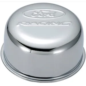 FORD Chrome Steel Breather W/Ford Racing Logo 302-200