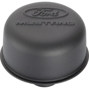 FORD Black Steel Breather W/Ford Mustang Logo 302-221