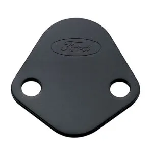 FORD Fuel Pump Block-Off Plate Black w/Ford Logo 302-291