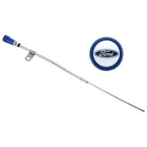 FORD Engine Oil Dipstick Assy Chrome w/Blue Alm Handle 302-400