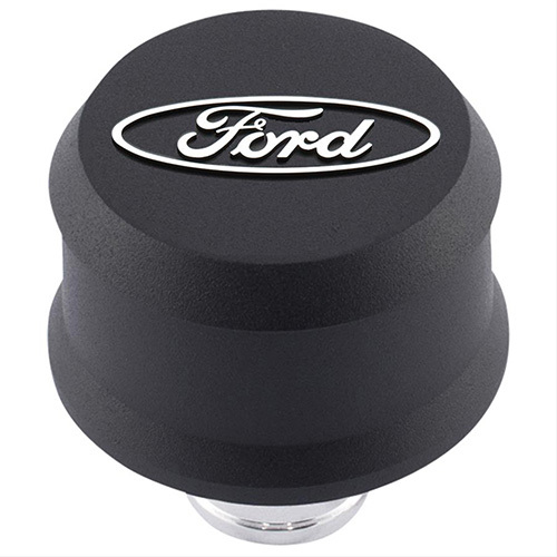 FORD Valve Cover Breather w/ Slant Edge - Alm Black 302-435
