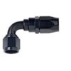 FRAGOLA #4 x 90 Power Flow Hose End Black 109004-BL