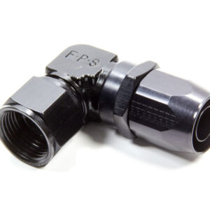 FRAGOLA Hose Fitting #12 90 Deg Black - Low Profile 109112-BL