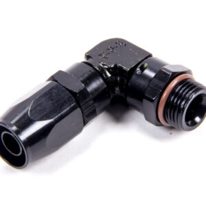 FRAGOLA Hose Fitting  #8 90 Deg to 3/4-16 Male ORB Black 189008-BL