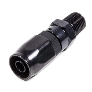 FRAGOLA #6 Str. x 1/4 MPT Hose End Black 190106-BL