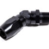 FRAGOLA #10 45 Deg  x 1/2 MPT Hose End Black 194510-BL