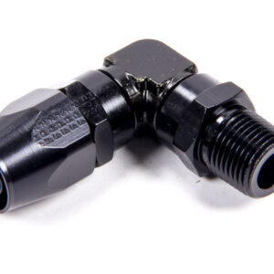 FRAGOLA Hose Fitting #10 90 Deg to 1/2in MPT Black 199010-BL