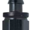 FRAGOLA Hose Fitting #4 Straight Push Lock Black 200104-BL