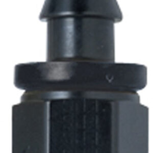 FRAGOLA Hose Fitting #8 Straight Push Lock Black 200108-BL