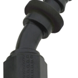 FRAGOLA Hose Fitting #8 30 Deg Push Lock Black 203008-BL