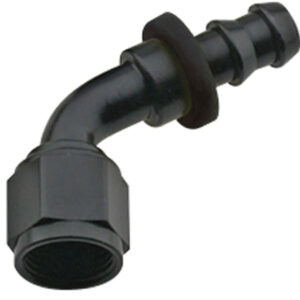 FRAGOLA Hose Fitting #12 60 Deg Push Lock Black 206012-BL