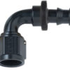 FRAGOLA Hose Fitting #4 90 Deg Push Lock Black 209004-BL