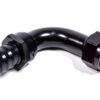 FRAGOLA Hose Fitting #20 90 Deg Push Lock Black 209020-BL