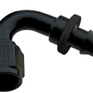 FRAGOLA Hose Fitting #6 120 Deg Push Lock Black 212006-BL