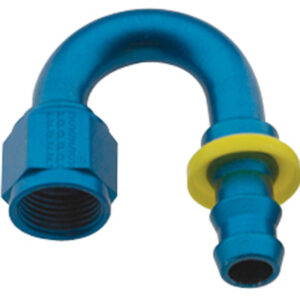 FRAGOLA Hose Fitting #8 180 Deg Push Lock 218008