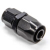 FRAGOLA Hose Fitting  #10 Str. to #12 Hose Black 220111-BL