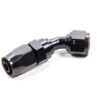FRAGOLA Hose Fitting #6 45 Deg. to #8 Hose Black 224505-BL