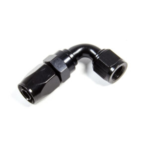 FRAGOLA Hose Fitting #6 90 Deg. to #8 Hose Black 229005-BL
