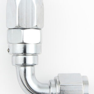 FRAGOLA Hose Fitting #6 90 Deg Pro-Flow Chrome 229006-CH