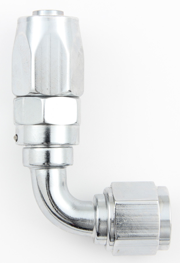 FRAGOLA Hose Fitting #6 90 Deg Pro-Flow Chrome 229006-CH
