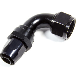 FRAGOLA Hose Fitting #16 90 Deg. to #12 Hose Black 229015-BL