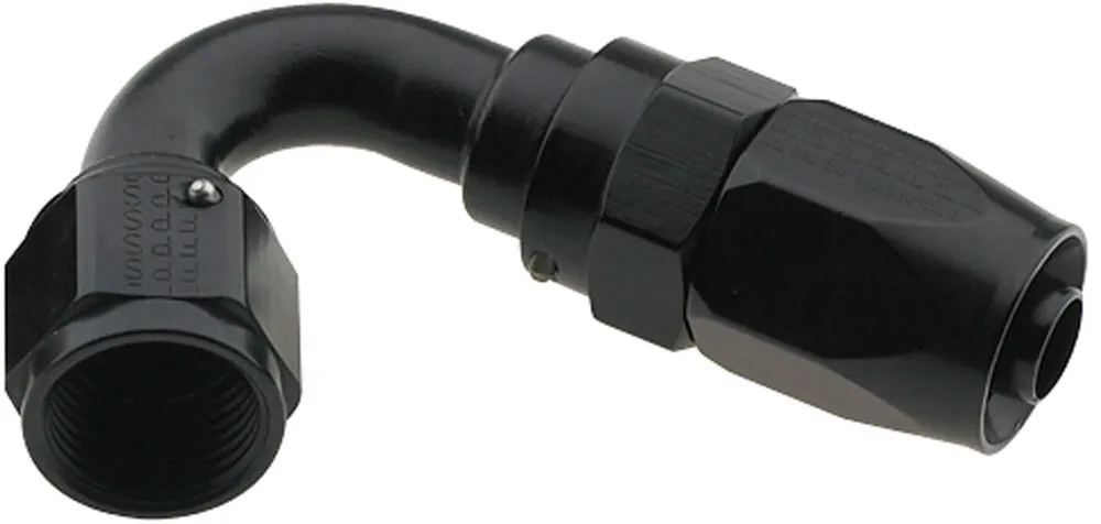 FRAGOLA Hose Fitting #6 120 Deg Pro-Flow Black 231206-BL