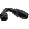FRAGOLA Hose Fitting #8 120 Deg. to #6 Hose Black 231207-BL
