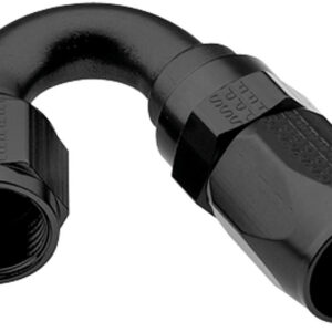 FRAGOLA Hose Fitting #8 150 Deg Pro-Flow Black 231508-BL