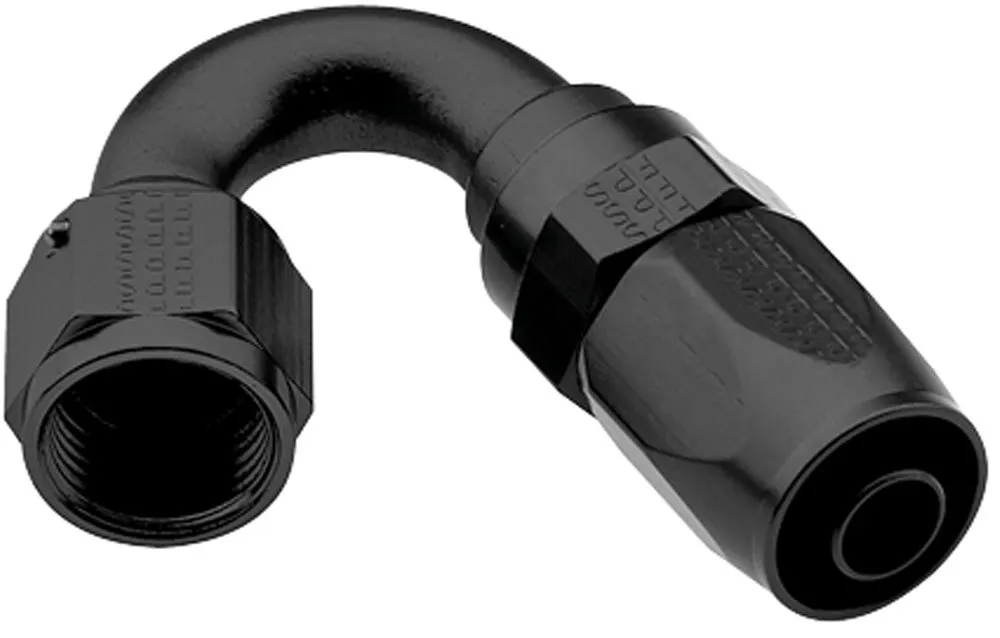 FRAGOLA Hose Fitting #8 150 Deg Pro-Flow Black 231508-BL