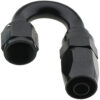 FRAGOLA Hose Fitting #8 180 Deg Pro-Flow Black 231808-BL