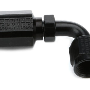 FRAGOLA #6 x 90 Degree Hose End Aluminum Black Only 259106