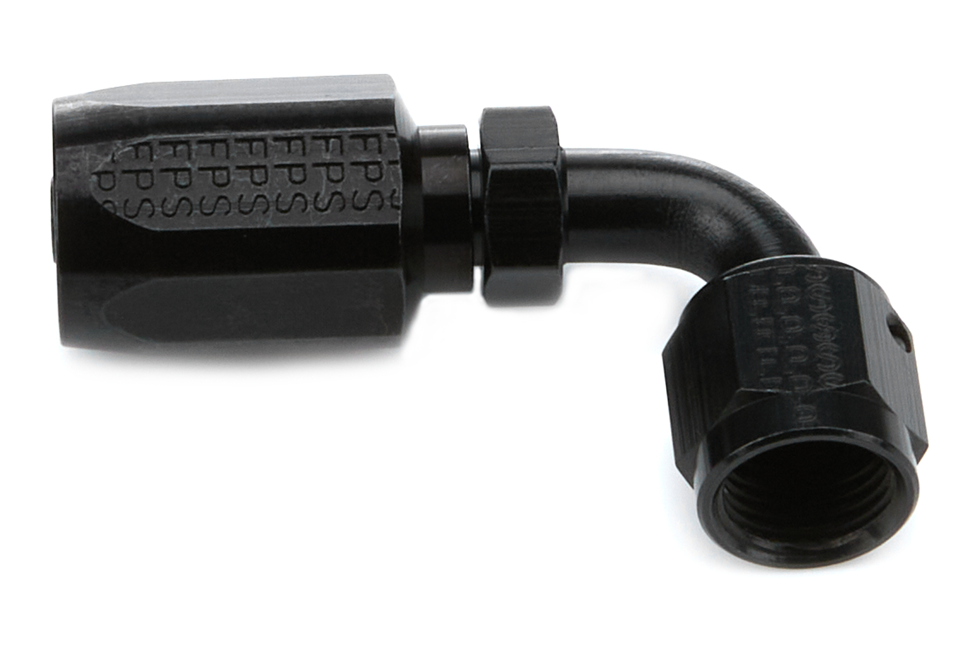 FRAGOLA #6 x 90 Degree Hose End Aluminum Black Only 259106