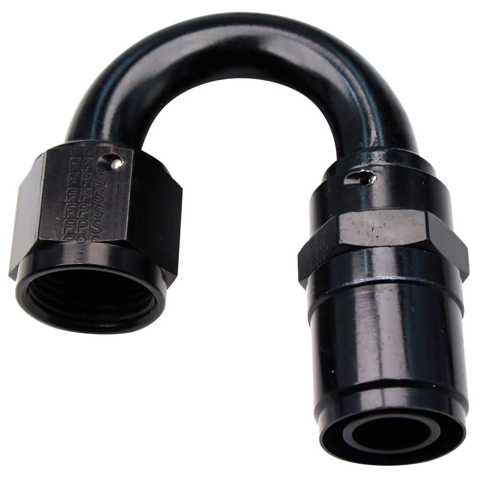FRAGOLA #8 Race-Rite Crimp-On Hose End 180-Degree 2618008