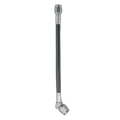 FRAGOLA 3an Black Covered PTFE Hose 16in OAL Str/45 Deg 342016